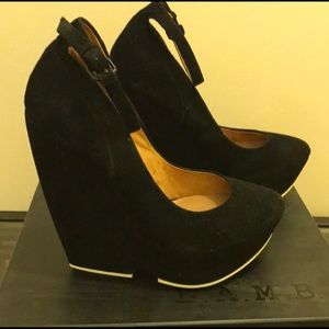 L.A.M.B. Havana Wedge Platform RARE